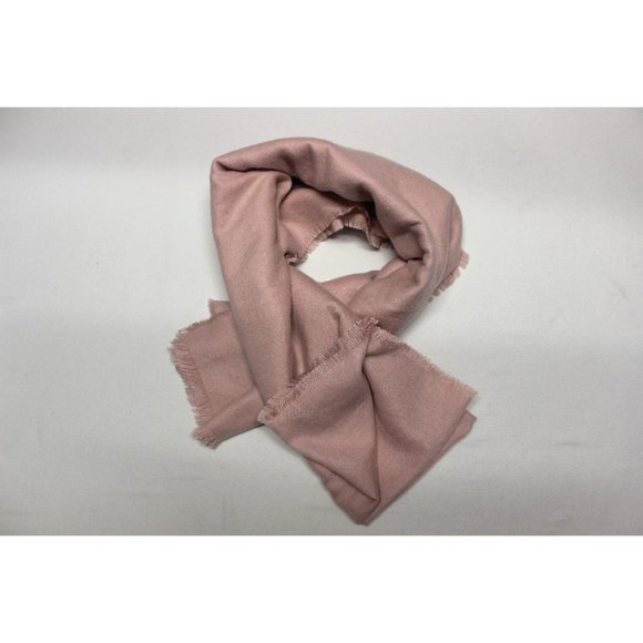 Bebe women's soft pink fringe shawl wrap scarf - Picture 5 of 11